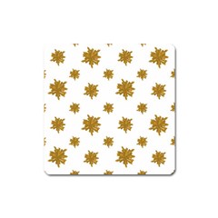 Graphic Nature Motif Pattern Square Magnet by dflcprints