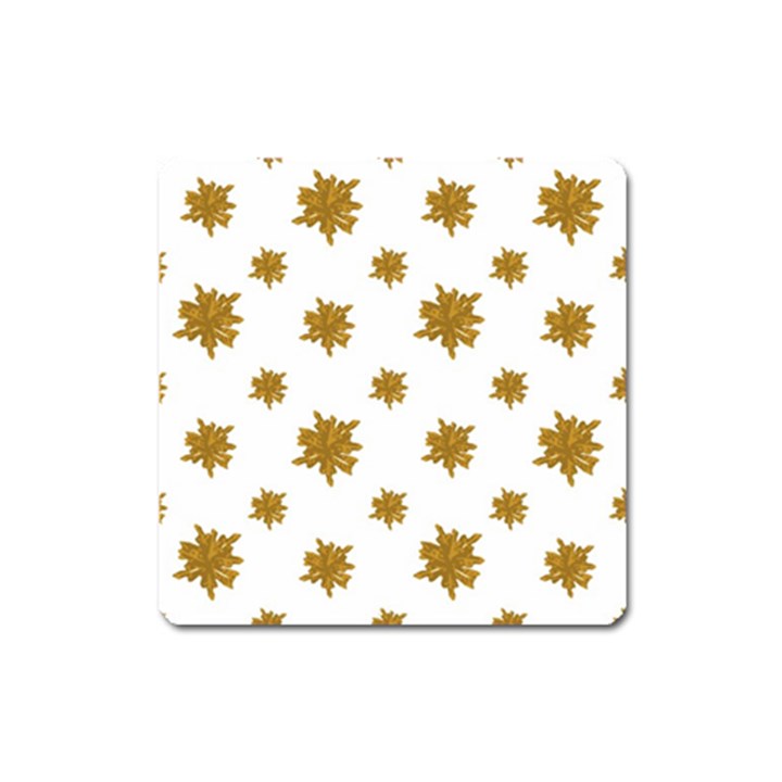 Graphic Nature Motif Pattern Square Magnet