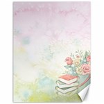 Romantic Watercolor Books and Flowers Canvas 18  x 24   17.8 x23.08  Canvas - 1