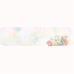 Romantic Watercolor Books And Flowers Large Bar Mats by paulaoliveiradesign