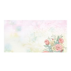 Romantic Watercolor Books And Flowers Satin Wrap by paulaoliveiradesign