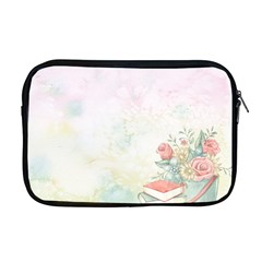 Romantic Watercolor Books And Flowers Apple Macbook Pro 17  Zipper Case by paulaoliveiradesign