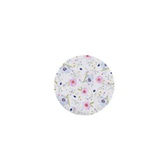 Floral Cute Girly Pattern 1  Mini Magnets