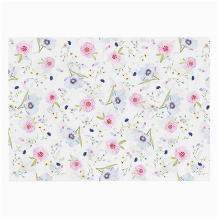 Floral Cute Girly Pattern Large Glasses Cloth