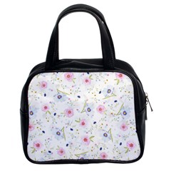 Floral Cute Girly Pattern Classic Handbags (2 Sides)