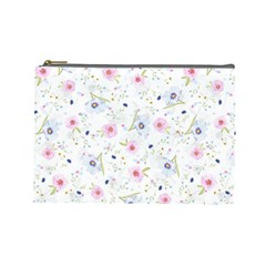 Floral Cute Girly Pattern Cosmetic Bag (Large) 