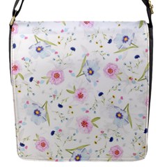 Floral Cute Girly Pattern Flap Messenger Bag (S)