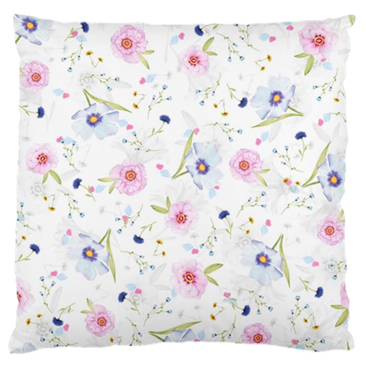 Floral Cute Girly Pattern Standard Flano Cushion Case (Two Sides)