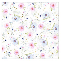 Floral Cute Girly Pattern Large Satin Scarf (Square)