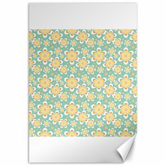 Seamless Pattern Blue Floral Canvas 20  X 30   by paulaoliveiradesign