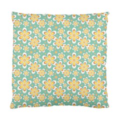 Seamless Pattern Blue Floral Standard Cushion Case (one Side) by paulaoliveiradesign