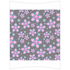 Seamless Pattern Purple Girly Floral Pattern Back Support Cushion