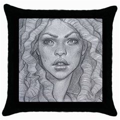 Dreaded Princess  Throw Pillow Case (black)