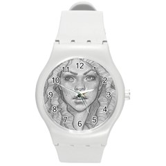 Dreaded Princess  Round Plastic Sport Watch (m) by shawnstestimony