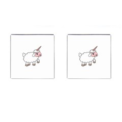 Unicorn sheep Cufflinks (Square)