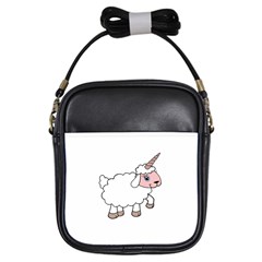 Unicorn sheep Girls Sling Bags