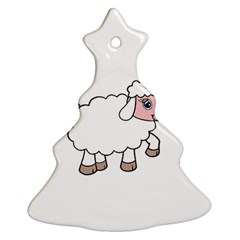 Unicorn sheep Christmas Tree Ornament (Two Sides)