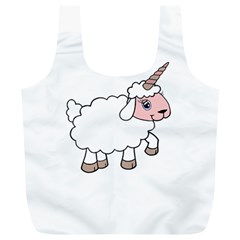 Unicorn sheep Full Print Recycle Bags (L) 