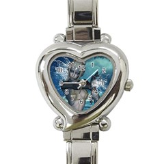 The Wonderful Water Fairy With Water Wings Heart Italian Charm Watch by FantasyWorld7