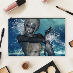 The Wonderful Water Fairy With Water Wings Cosmetic Bag (large)  by FantasyWorld7