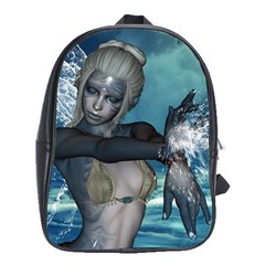 The Wonderful Water Fairy With Water Wings School Bag (xl) by FantasyWorld7