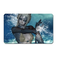 The Wonderful Water Fairy With Water Wings Magnet (rectangular) by FantasyWorld7