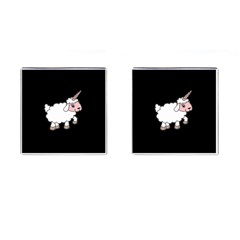 Unicorn Sheep Cufflinks (square) by Valentinaart