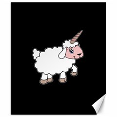 Unicorn Sheep Canvas 8  X 10  by Valentinaart