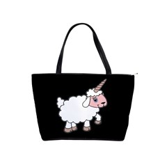 Unicorn Sheep Shoulder Handbags by Valentinaart