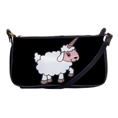 Unicorn Sheep Shoulder Clutch Bags by Valentinaart