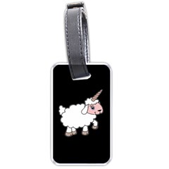 Unicorn Sheep Luggage Tags (one Side)  by Valentinaart