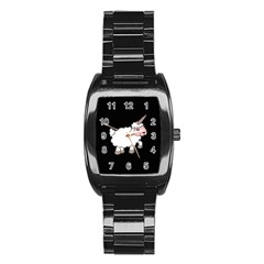 Unicorn Sheep Stainless Steel Barrel Watch by Valentinaart