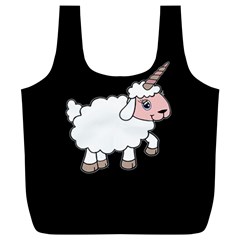 Unicorn Sheep Full Print Recycle Bags (l)  by Valentinaart