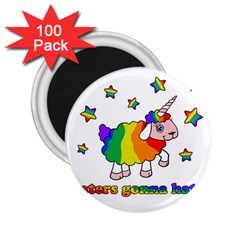 Unicorn Sheep 2 25  Magnets (100 Pack)  by Valentinaart