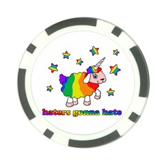 Unicorn Sheep Poker Chip Card Guard by Valentinaart