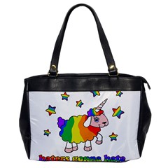 Unicorn Sheep Office Handbags by Valentinaart