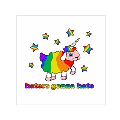 Unicorn Sheep Small Satin Scarf (square) by Valentinaart