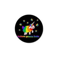 Unicorn Sheep Golf Ball Marker by Valentinaart