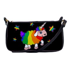 Unicorn Sheep Shoulder Clutch Bags by Valentinaart