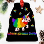 Unicorn sheep Bell Ornament (Two Sides) Back