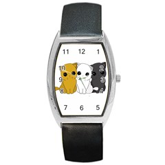 Cute Cats Barrel Style Metal Watch