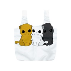 Cute Cats Full Print Recycle Bags (s)  by Valentinaart