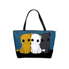 Cute Cats Shoulder Handbags by Valentinaart