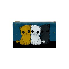 Cute Cats Cosmetic Bag (small)  by Valentinaart