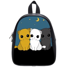 Cute Cats School Bag (small) by Valentinaart