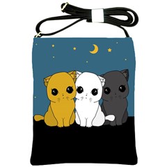 Cute Cats Shoulder Sling Bags by Valentinaart