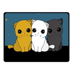 Cute Cats Fleece Blanket (small) by Valentinaart