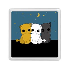 Cute Cats Memory Card Reader (square)  by Valentinaart