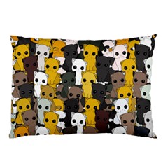 Cute Cats Pattern Pillow Case by Valentinaart