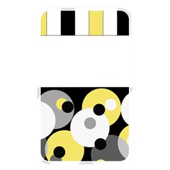 Black, Gray, Yellow Stripes And Dots Memory Card Reader by digitaldivadesigns